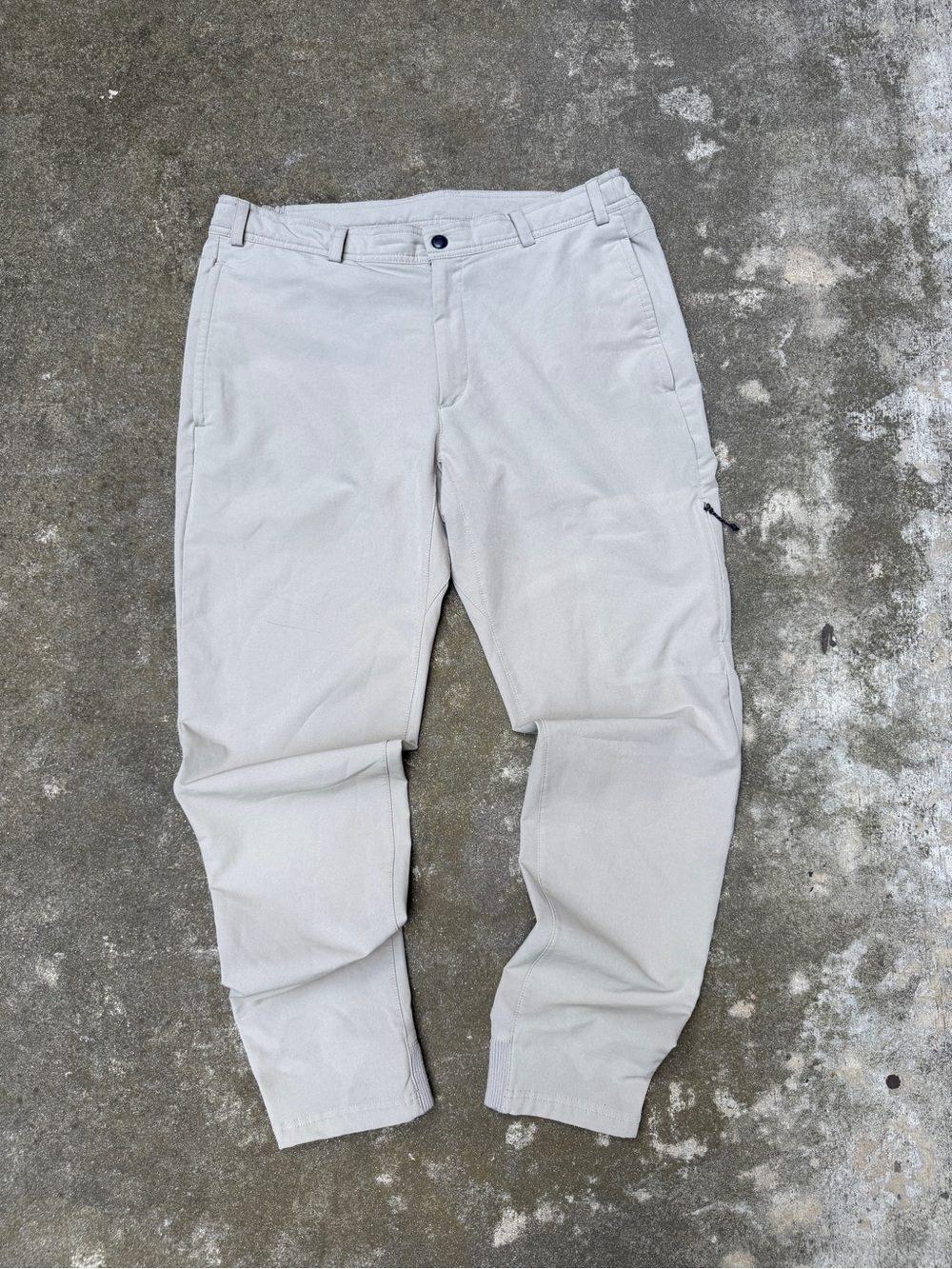 Mack Weldon Light Beige Chino Jogger Pants - Slim Casual Taper